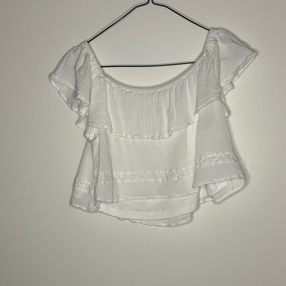 Miami Ivory Ruffle Blouse - Picture 3 of 3